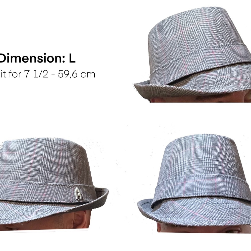 Ambiguous Vintage Hat | Gray | Futuristic Retro Look | Men’s 7.5